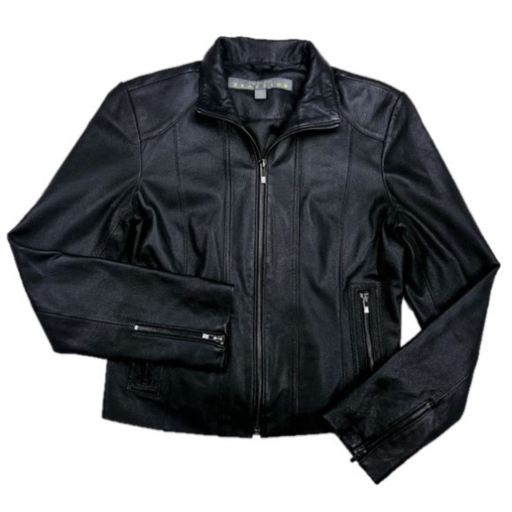 Kenneth Cole Reaction 100% Leather Jacket